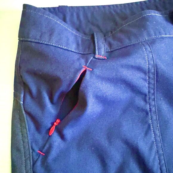 Sperry Top-Sider Women's Tech Board Shorts Nylon Supplex Navy/Red Sailing Size M - Picture 5 of 13